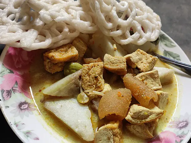 Foto ilustrasi hidangan Lontong Lodeh Teras Sumur